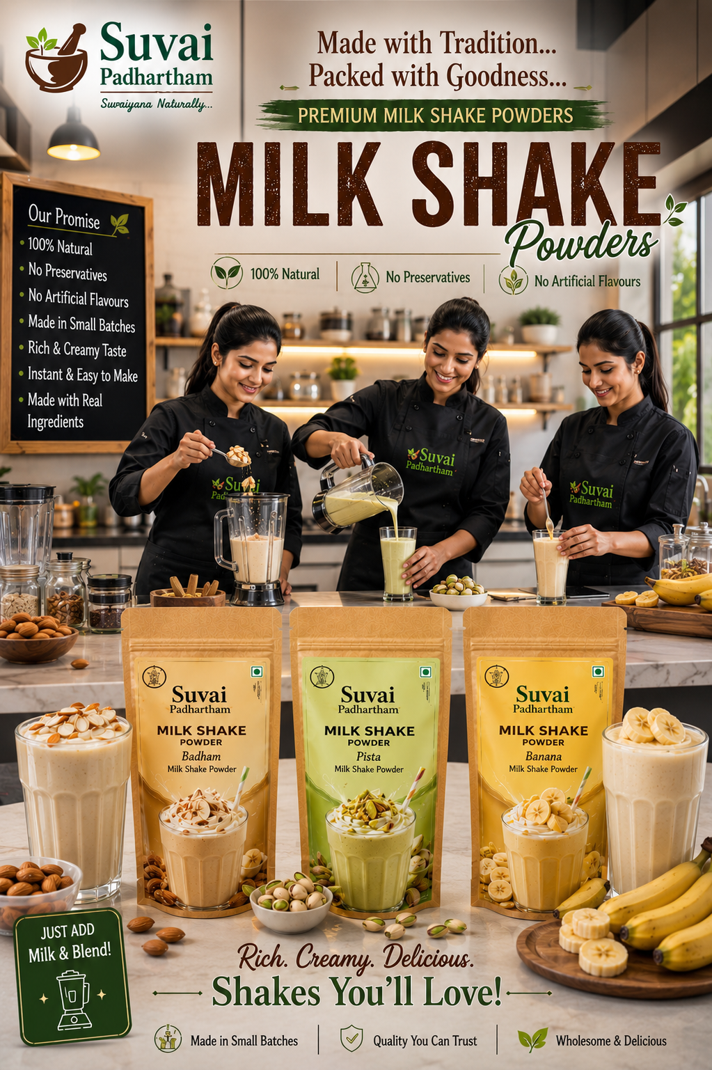 Milk Shake Powders - Suvai Padhartham