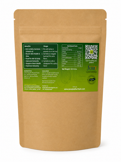 Carrot Rice Dal Powder - Suvai Padhartham