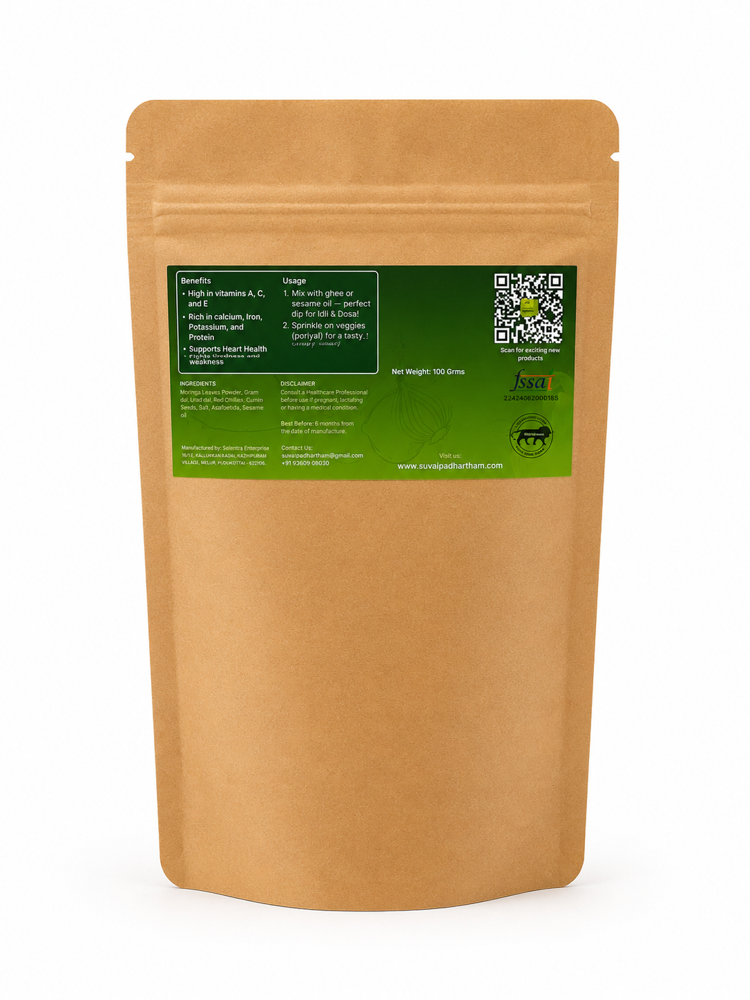 Muringa Leaves Idly Chilli Powder